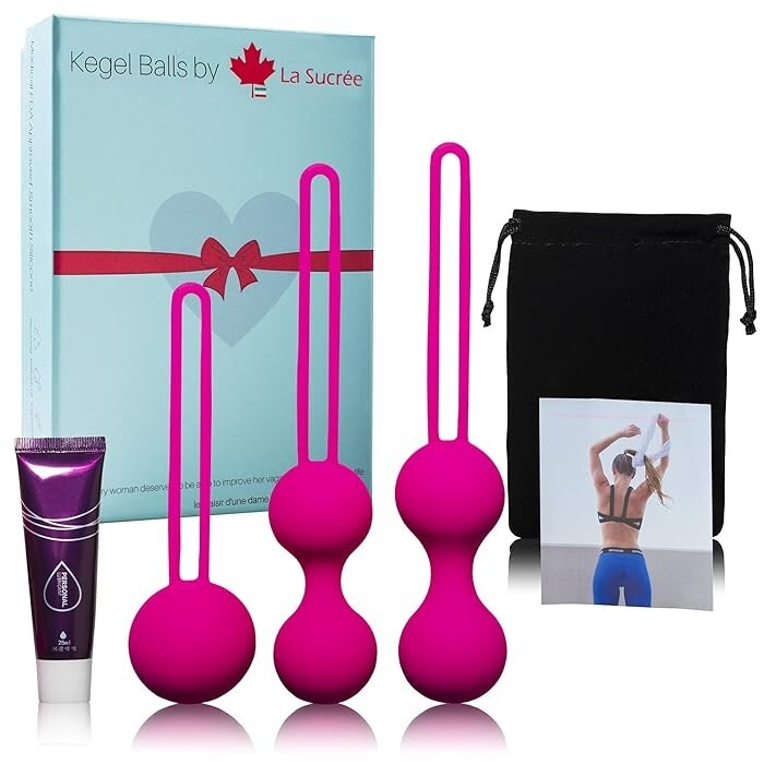 Silicone Pelvic Floor Trainer Kegel Ball Tightening Exercise Set, FREE SHIPPING