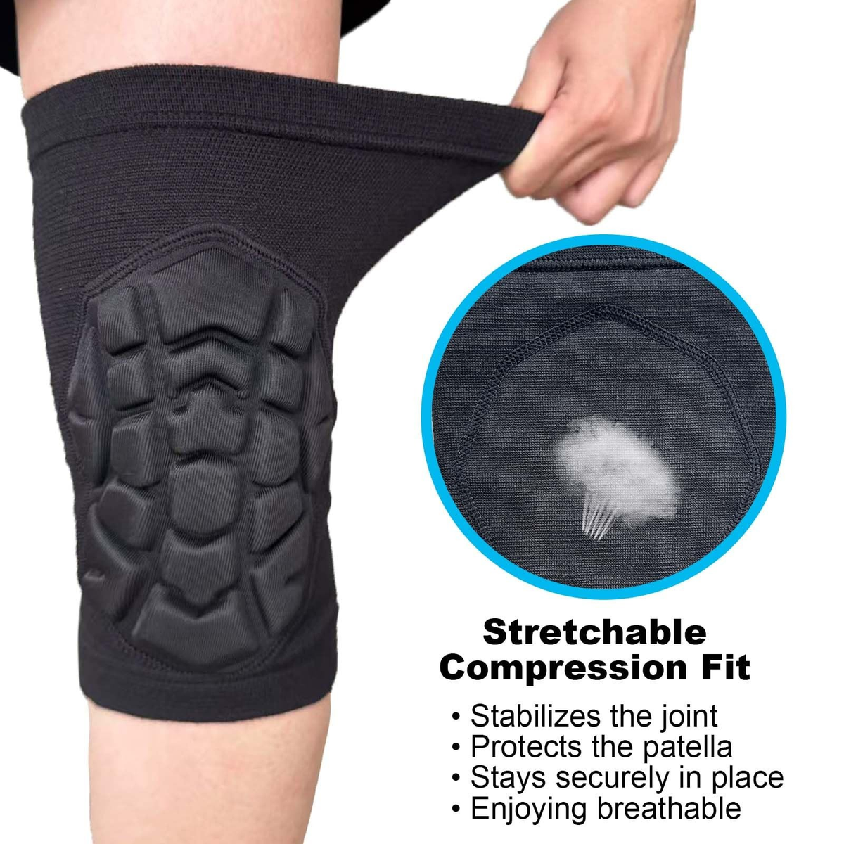 Knee Pads for Volleyball, Soccer, Dance & Yoga | Soft Breathable Sports Knee Protection | Running & Skating | FREE SHIPPING 🏐⚽🛼