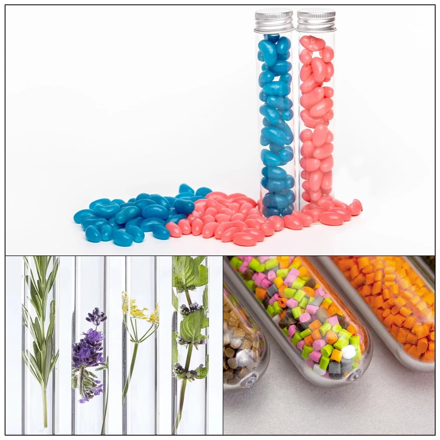 PATIKIL 150Pcs 45ml Plastic Test Tube with Screw Caps, 140x25mm Tubes Aluminu...