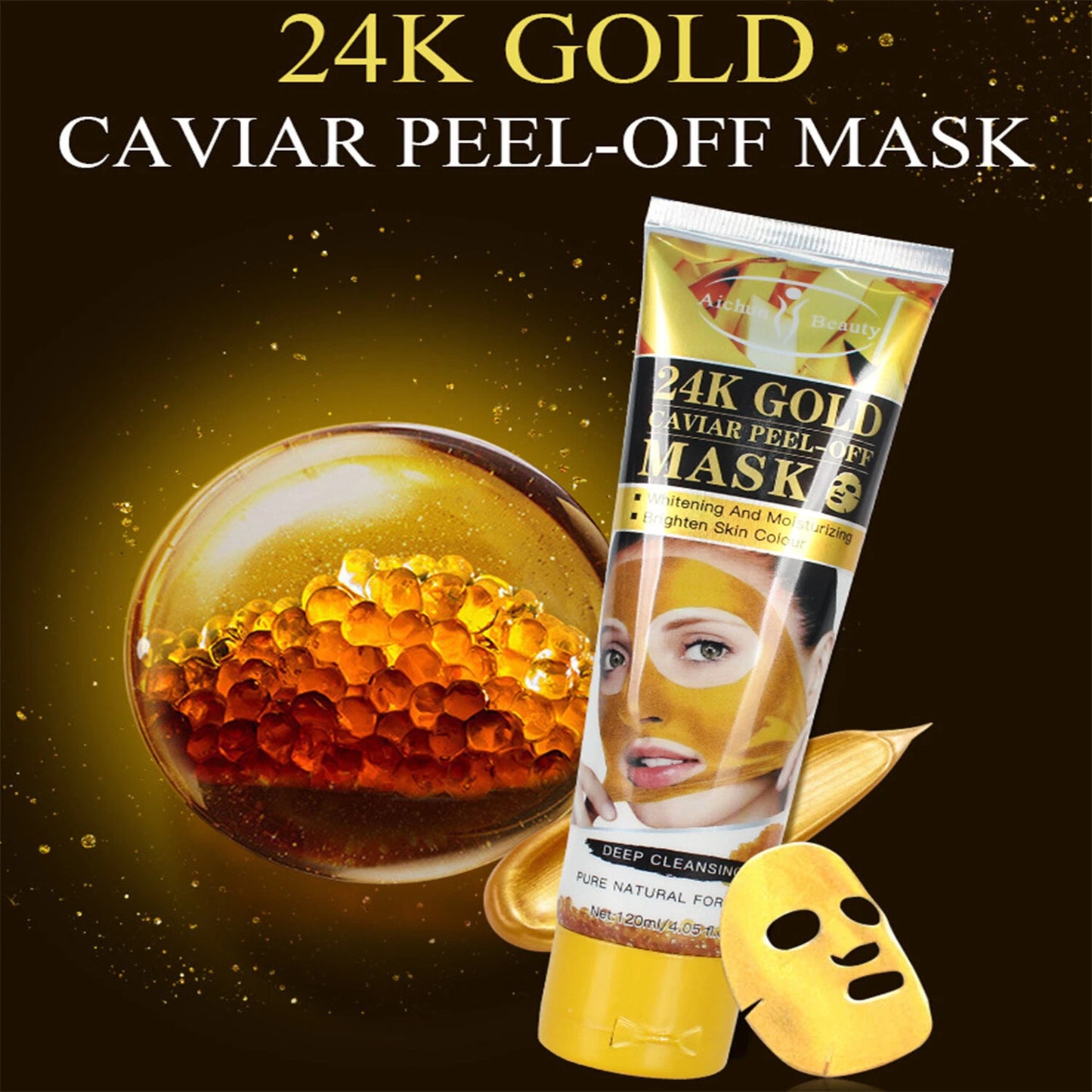 AICHUN BEAUTY Peel-Off Facial Mask Deep Cleansing Oil & Dirt Face Pores 120ml | Free Shipping