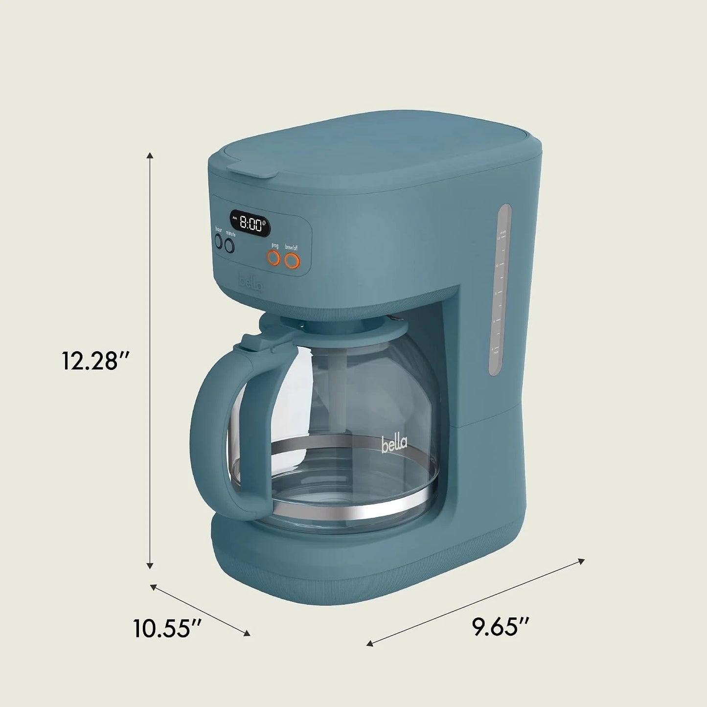 12 Cup Programmable Coffee Maker Reusable Dishwasher Safe Accessories Easy LCD