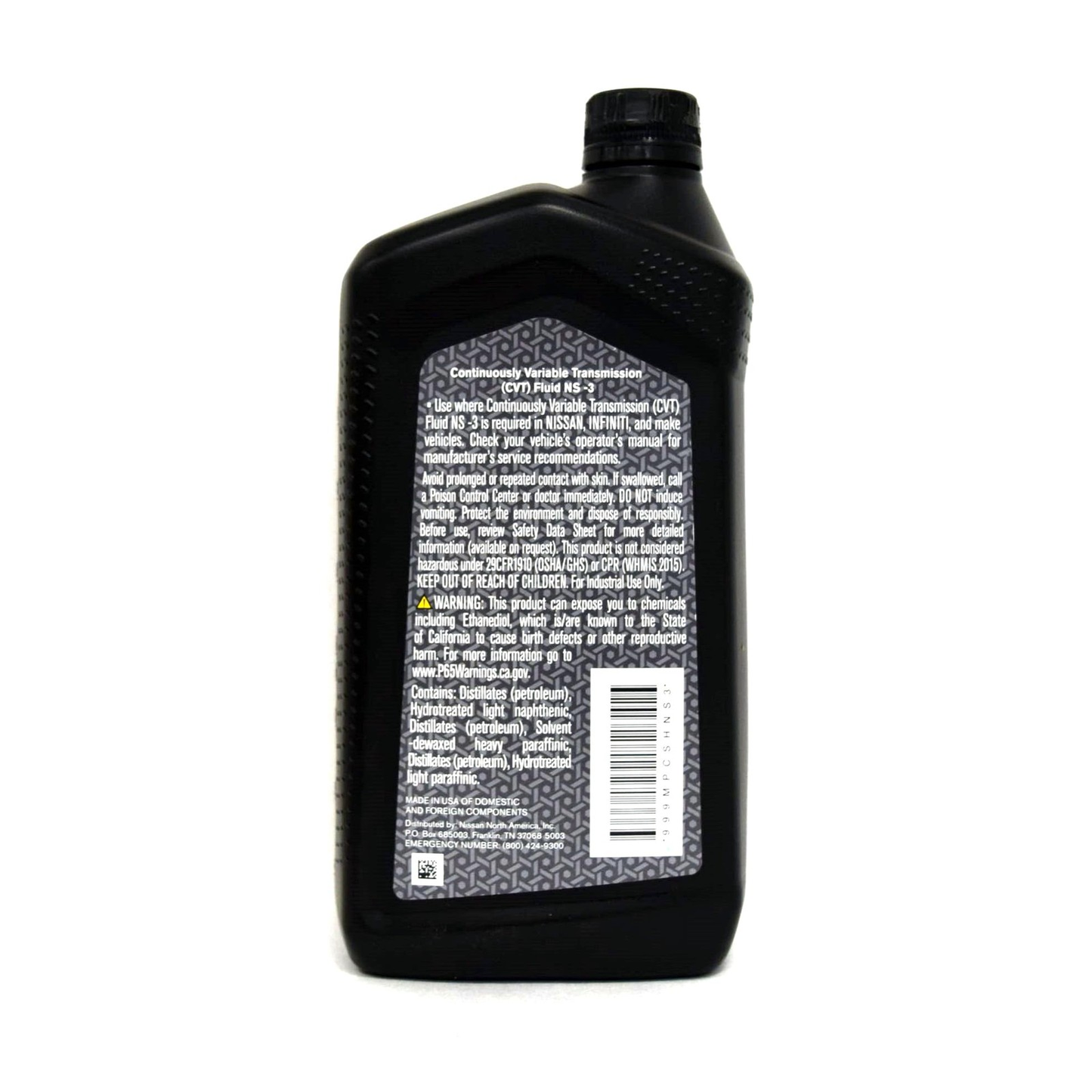 Nissan Genuine OEM CVT-3 Transmission Fluid 999MP-NS300P 5 Quarts