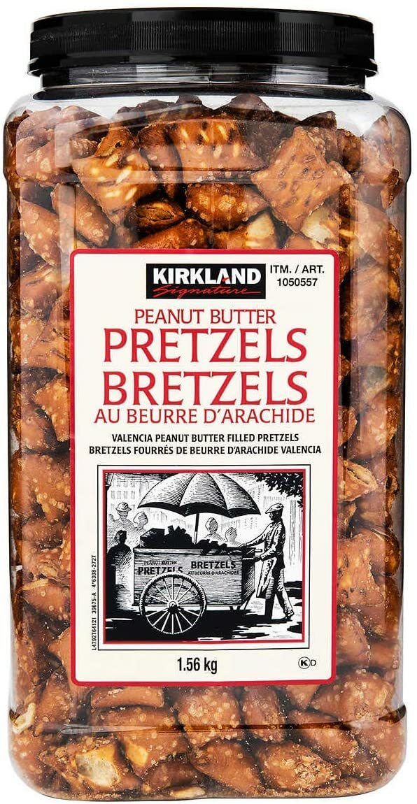 Kirkland Signature Valencia Peanut Butter Filled Pretzels 55 oz 2 Jars