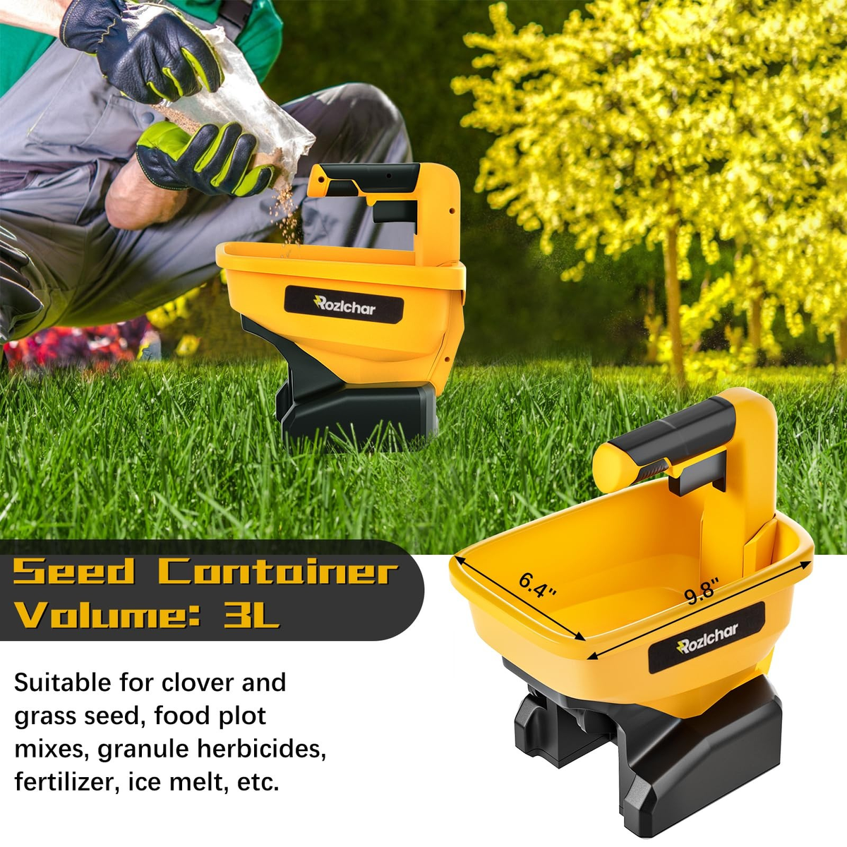 Power Spreader for Dewalt 20V/60V Battery, Covers 5,000 sq. ft. Tool Only
