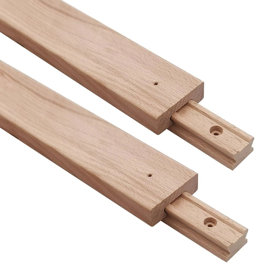 Btibpse Wooden Drawer Slides 16 Inches Classic Wood Center Guide Track