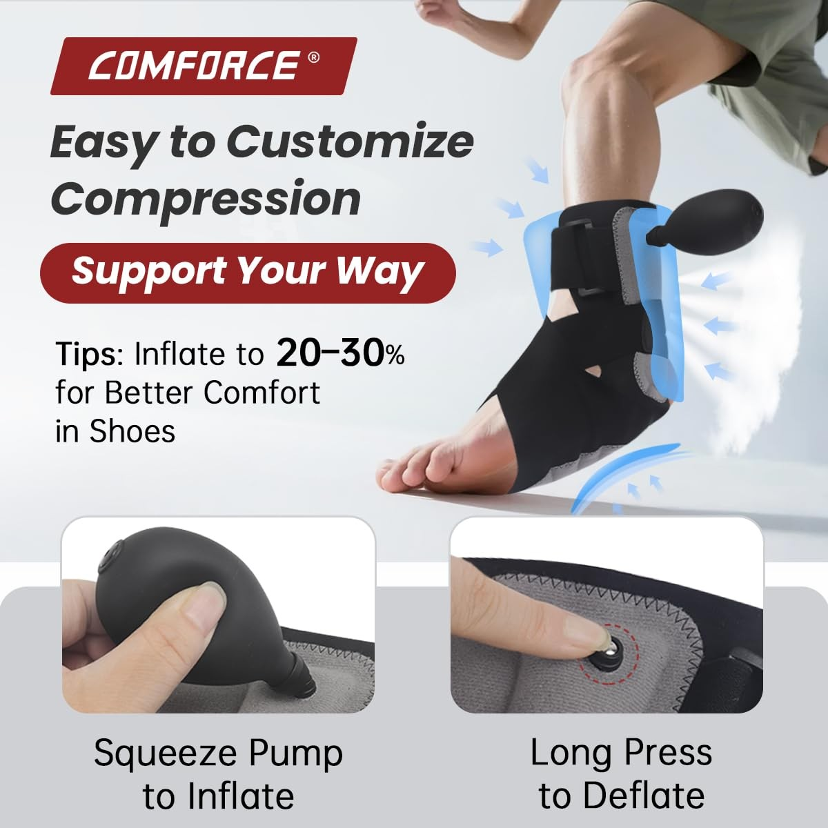 Plantar Fasciitis Ankle Support with Airbag for Heel Pain Relief  Recovery