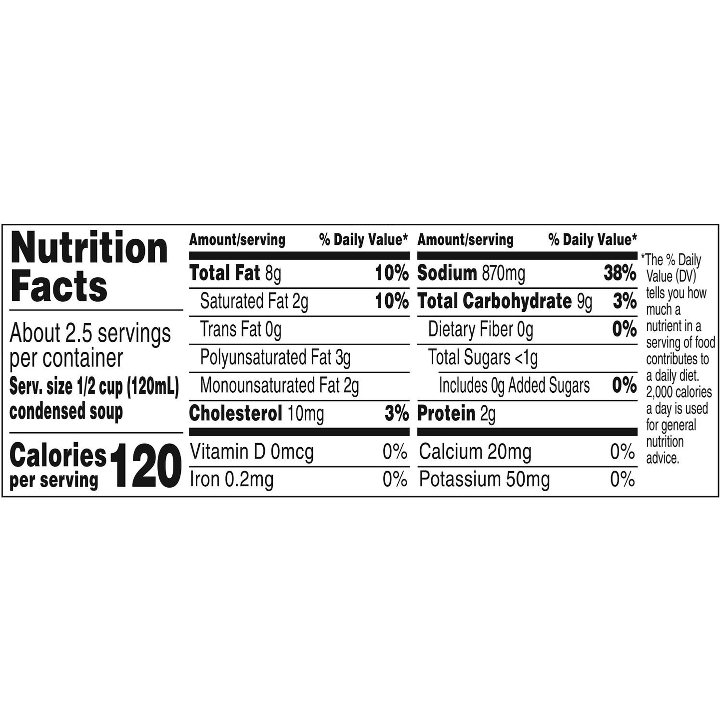 Campbell's Cream of Chicken and Mushroom Soup Variety Pack 6 Cans 10.5 o