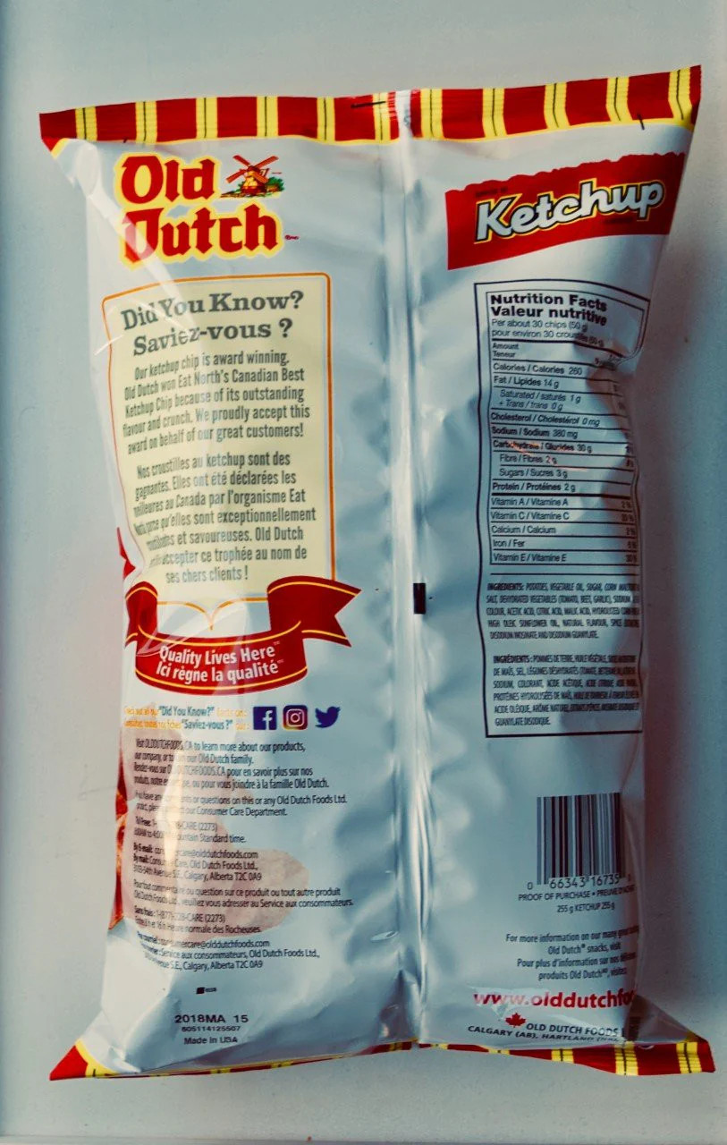 Old Dutch Ketchup Flavoured Potato Chips 235g | Classic Canadian Snack | Gluten Free | FREE SHIPPING