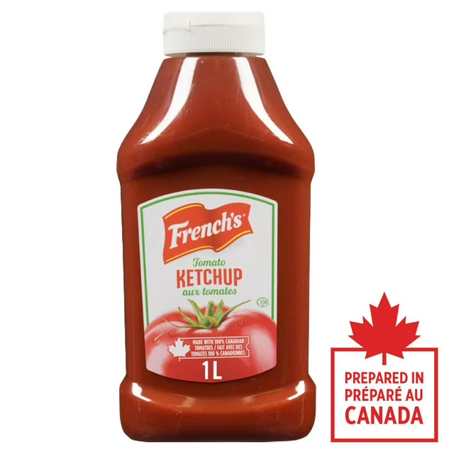 French's Canadian Ketchup 1L / 33.8 fl oz Bottles (Pack of 2)