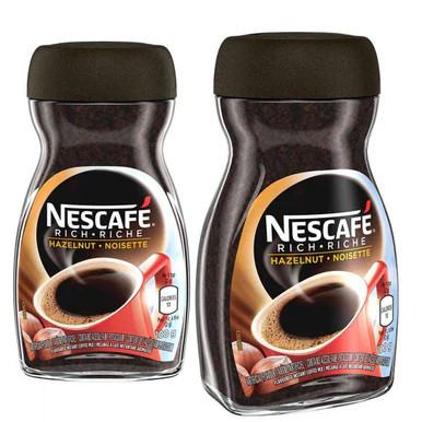 NESCAFÉ Rich Hazelnut Instant Coffee | 100g | Medium Roast Hazelnut Flavored Coffee | 50 Servings | FREE SHIPPING ☕🌰 Jar (2pk)