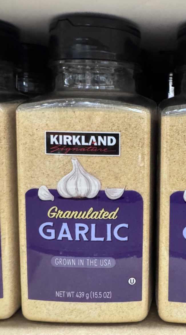 Kirkland Signature Granulated Garlic California Grown 15.5 oz Fresh New Sealed