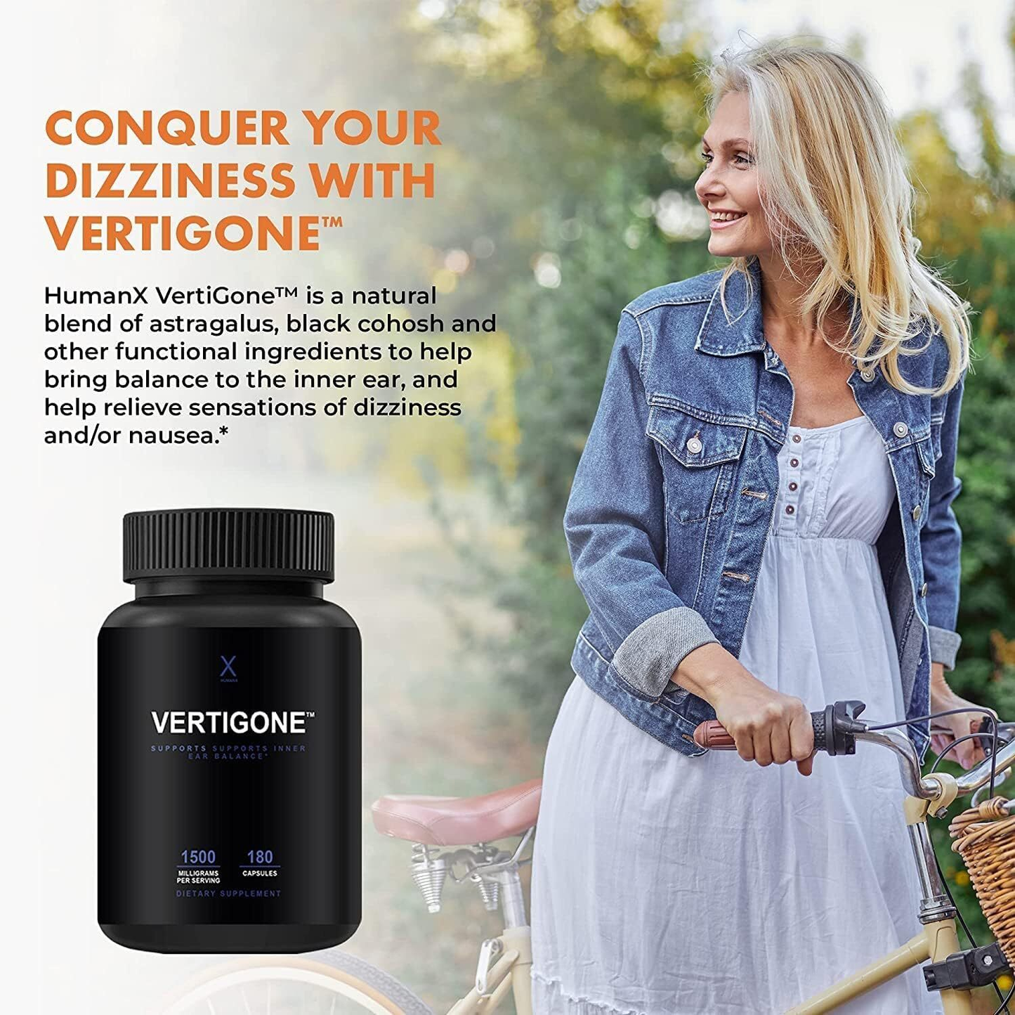HUMANX VertiGone - Vertigo Relief - Time-Tested Ingredients - Ancient Natural...