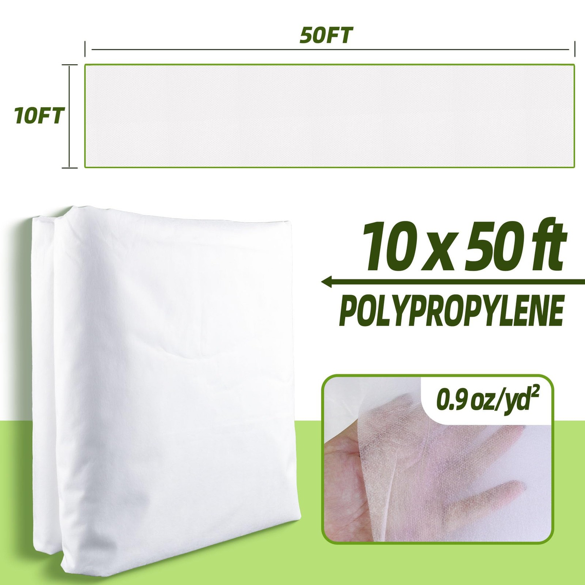 10x50FT Plant Covers for Winter Freeze Protection | Frost Cloth Floating Row Cover | Garden Plant Blanket | FREE SHIPPING 🌱❄️