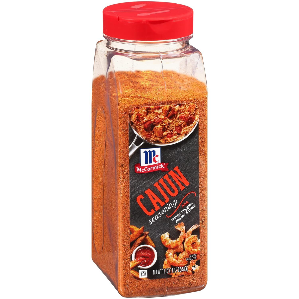 McCormick Cajun Seasoning 18 oz No MSG Added Spicy Louisiana Blend for Chicken Seafood