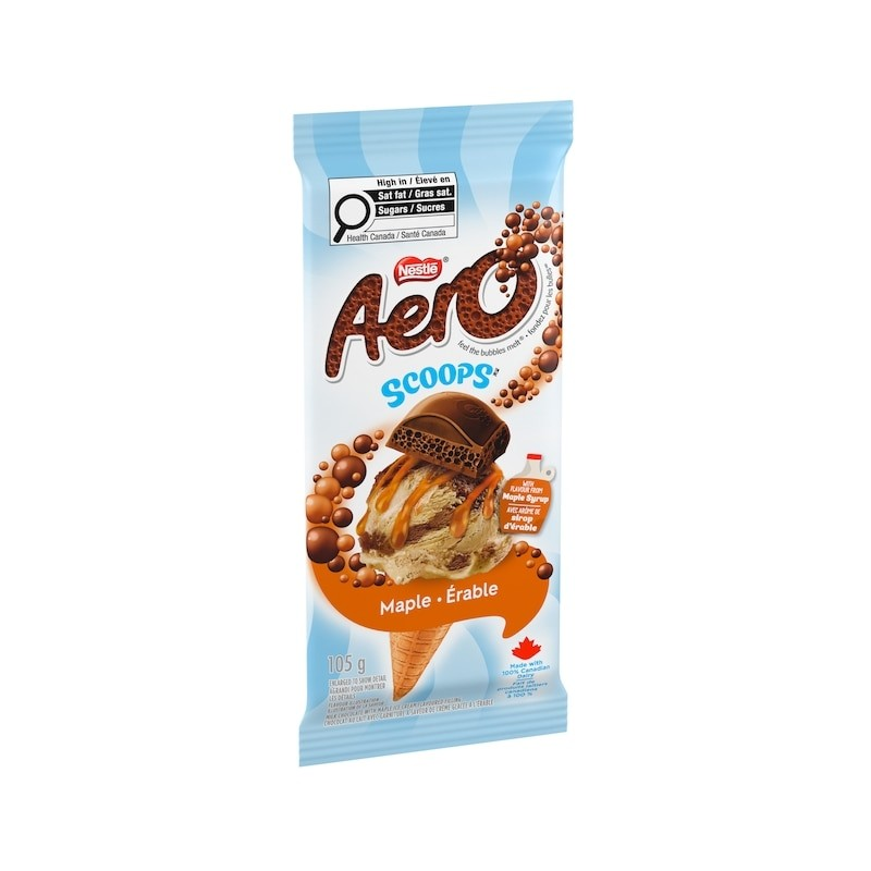 NESTLÉ AERO SCOOPS Maple Chocolate | 105g Bars | 3-Pack | Maple Ice Cream Flavored Filling | FREE SHIPPING 🍁🍫