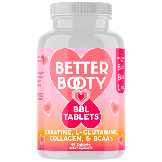 Better Booty BBL Tablets for Women with Creatine – Perfect Peach Glute Builder 45 Capsules | Free Shipping