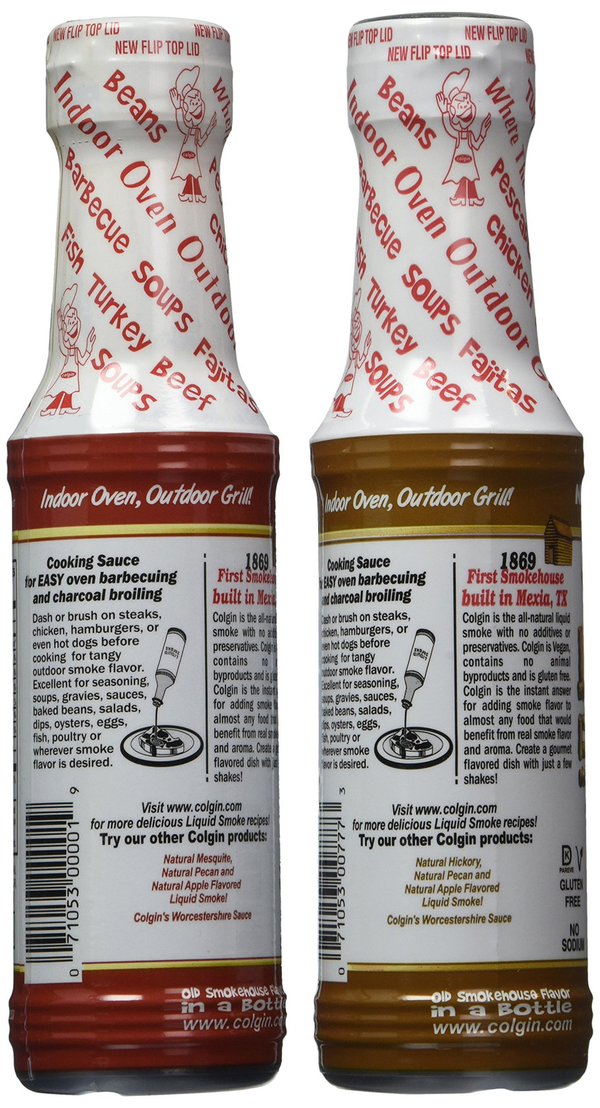 Colgin Liquid Smoke Mesquite and Hickory 4 Fl Oz Pack of 2 Authentic Flavoring