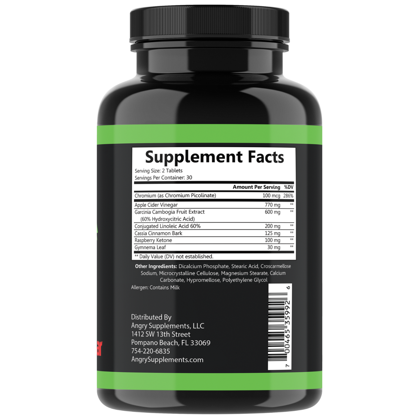 THE Best  Weight Loss Garcinia Cambogia w. Apple Cider Vinegar Fat Burner (3-PK)