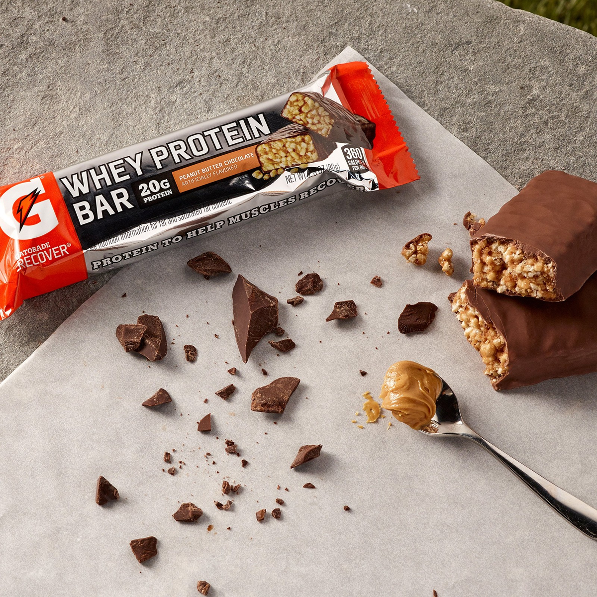 Gatorade Whey Protein Recover Bars Peanut Butter Chocolate | 12-Pack | 20g Protein Each | FREE SHIPPING 🥜🍫💪