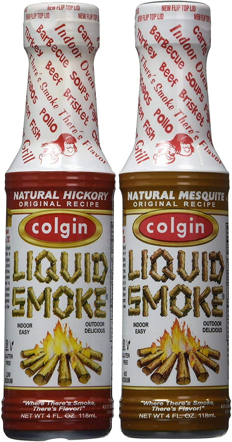 Colgin Liquid Smoke Mesquite and Hickory 4 Fl Oz Pack of 2 Authentic Flavoring