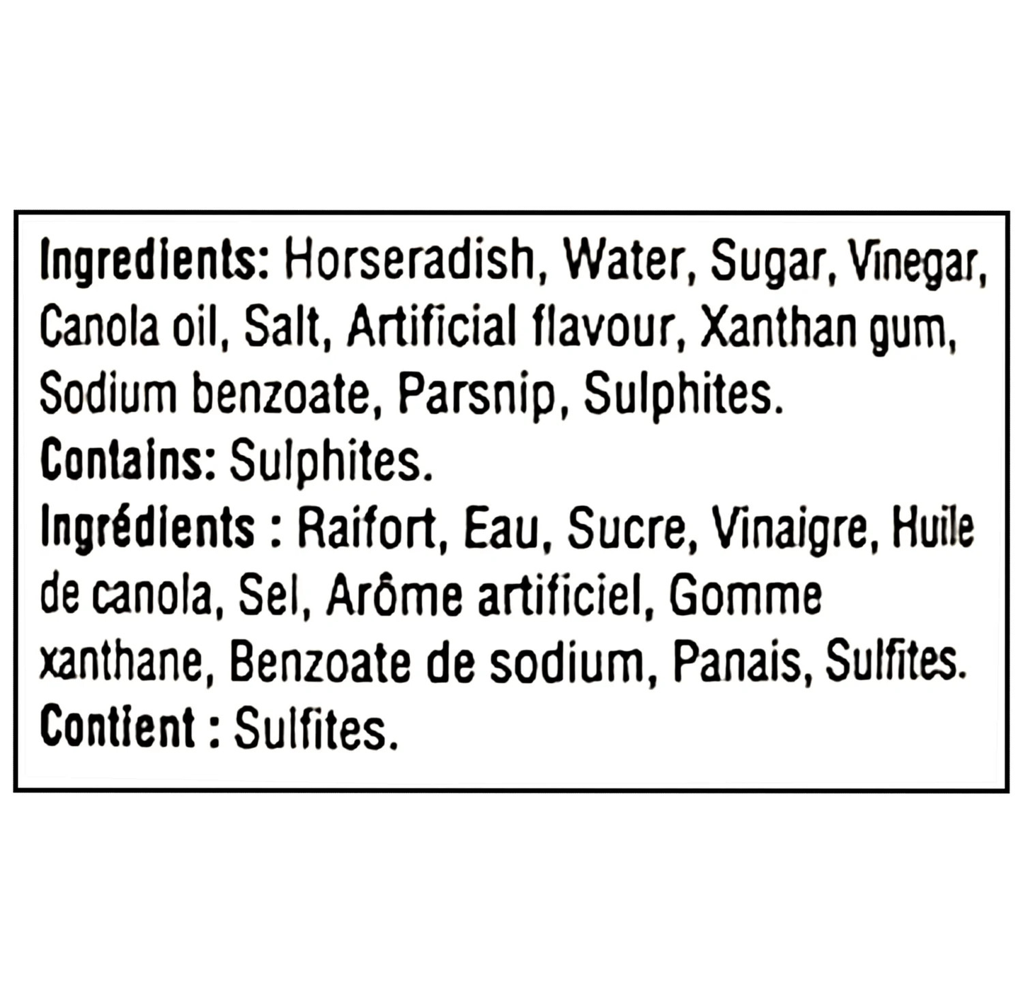 The Keg Prepared Horseradish Extra Hot 250ml – Bold & Spicy Steak Condiment