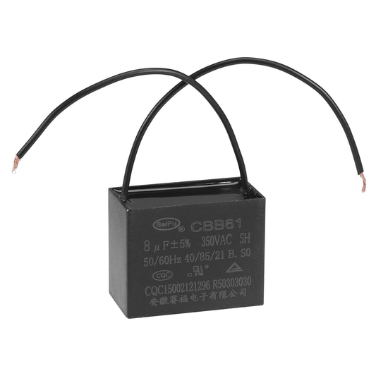 Cbb61 Capacitor 8Uf 350V Ac For Ceiling Fans Motors Generators 50 60Hz
