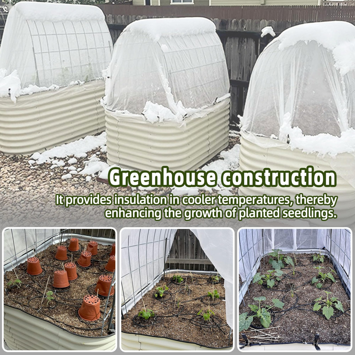 10x50FT Plant Covers for Winter Freeze Protection | Frost Cloth Floating Row Cover | Garden Plant Blanket | FREE SHIPPING 🌱❄️