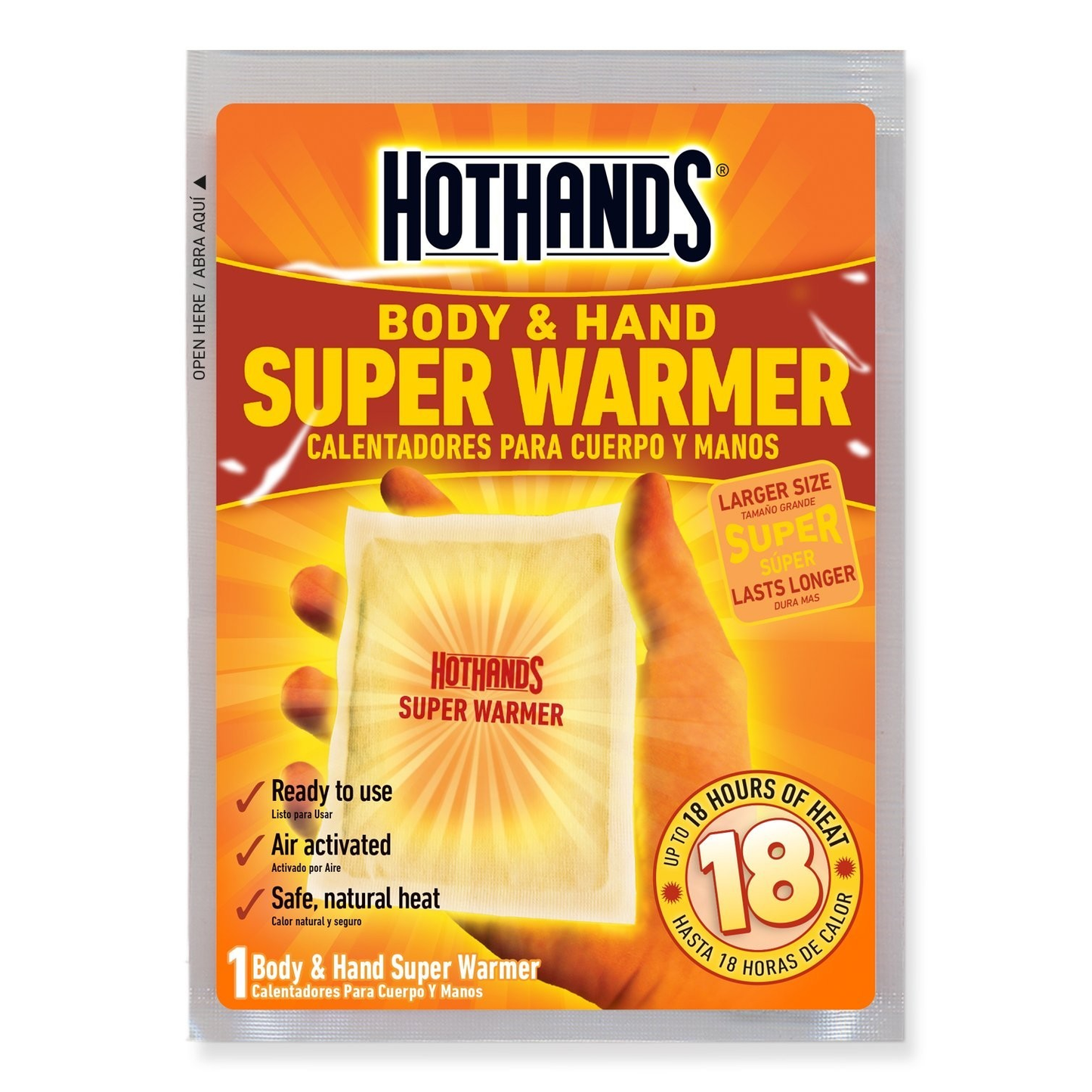 HotHands Body & Hand Super Warmers – Long Lasting Natural Odorless Heat Packs