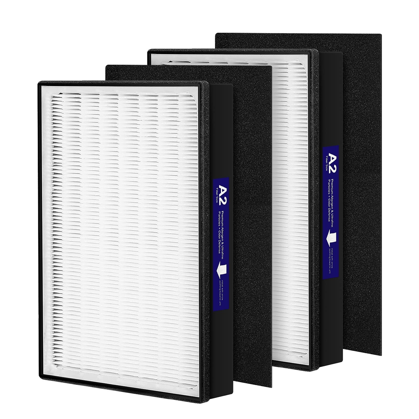 2 Pack A2 H13 HEPA Replacement Filters for 3M Filtrete Room Air Purifiers Free shippingh