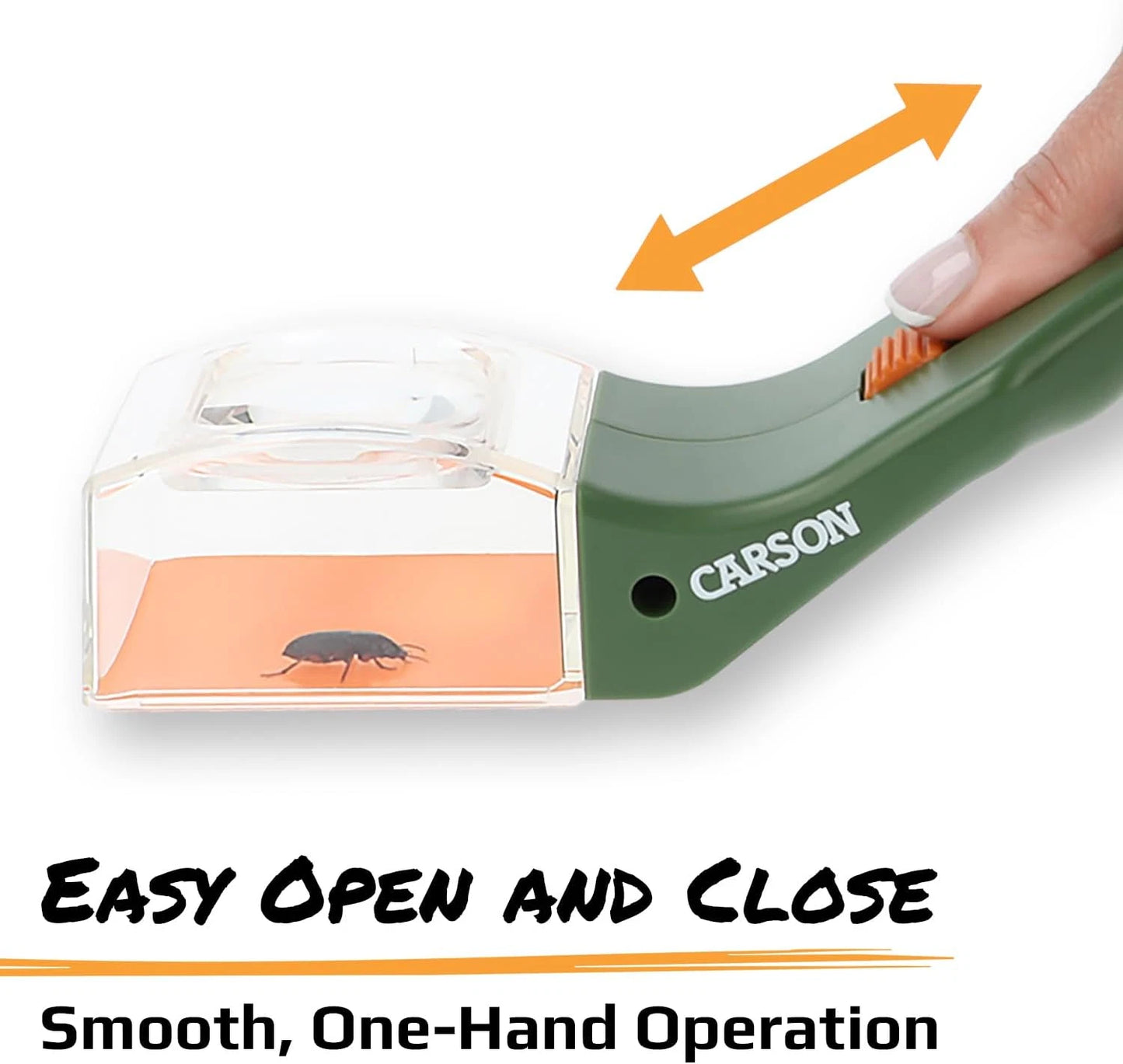 Bugview 5X Magnifying Glass Quick-Release Bug Catcher Indoor and Outdoor Tool fo