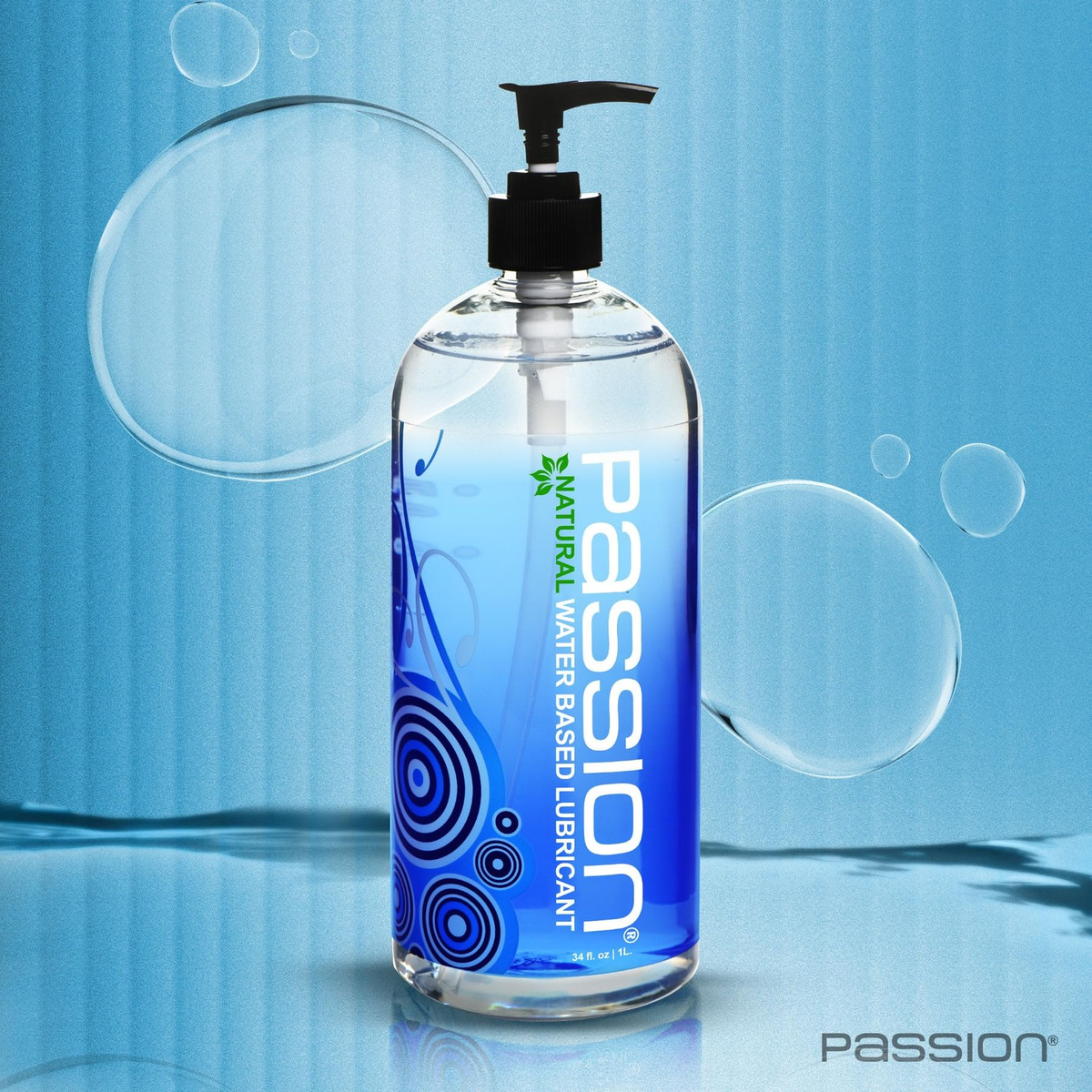 Passion Natural Water-Based Lubricant 34 oz – Glycerin & Paraben Free