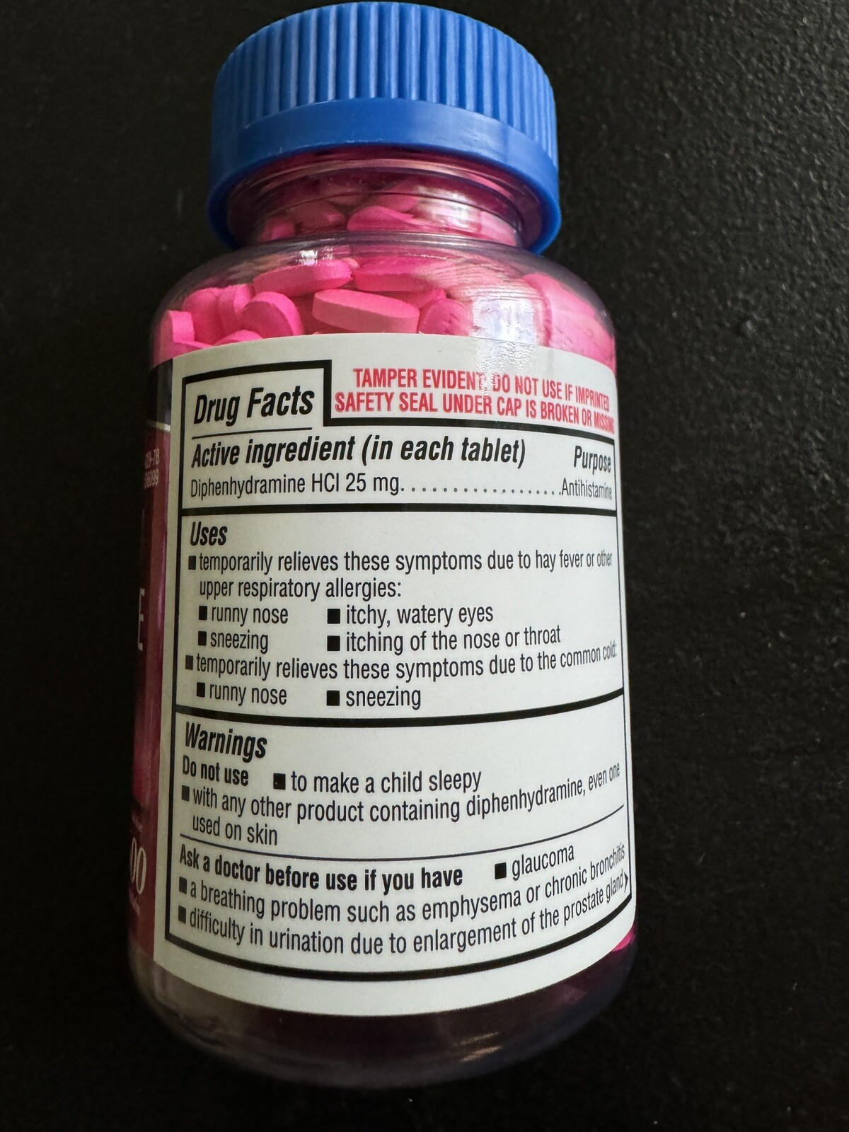 Kirkland Signature Benadryl Allergy Relief Tablets 25mg – Diphenhydramine Antihistamine