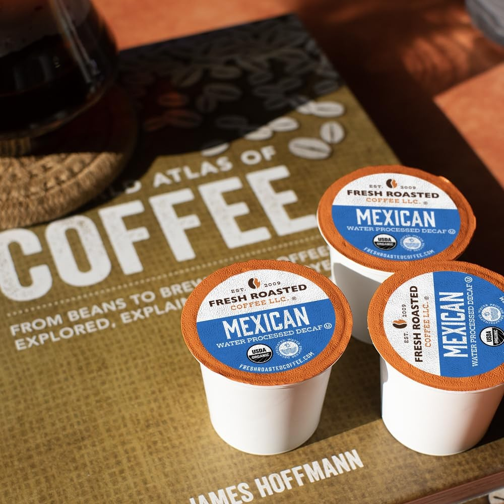 Fresh Roasted Organic Mexican Water-Processed Decaf K-Cup Pods | Keurig Compatible | FREE SHIPPING