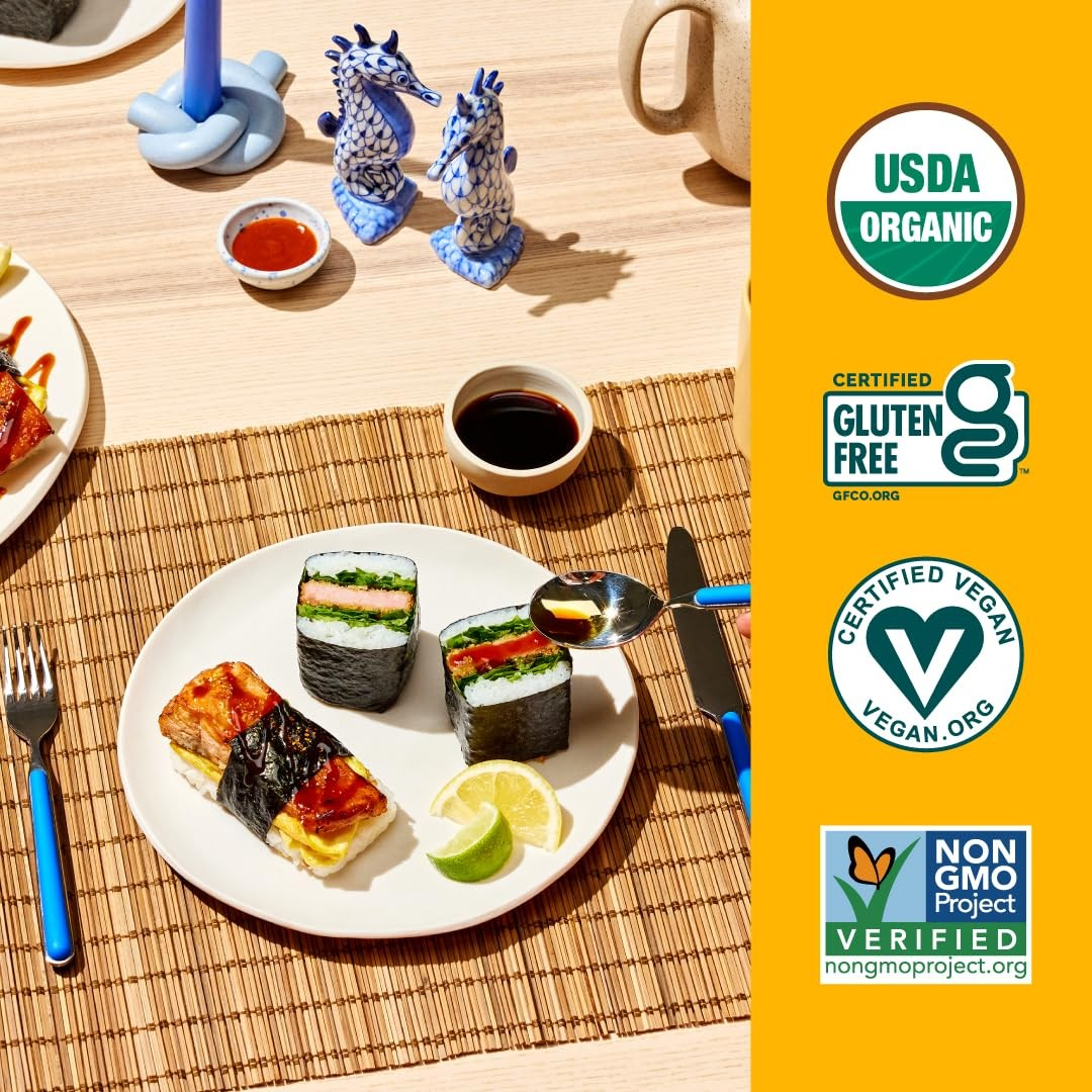 Gimme Organic Sushi Nori Seaweed Snacks 50 Count Premium Gluten Free Vegan Keto