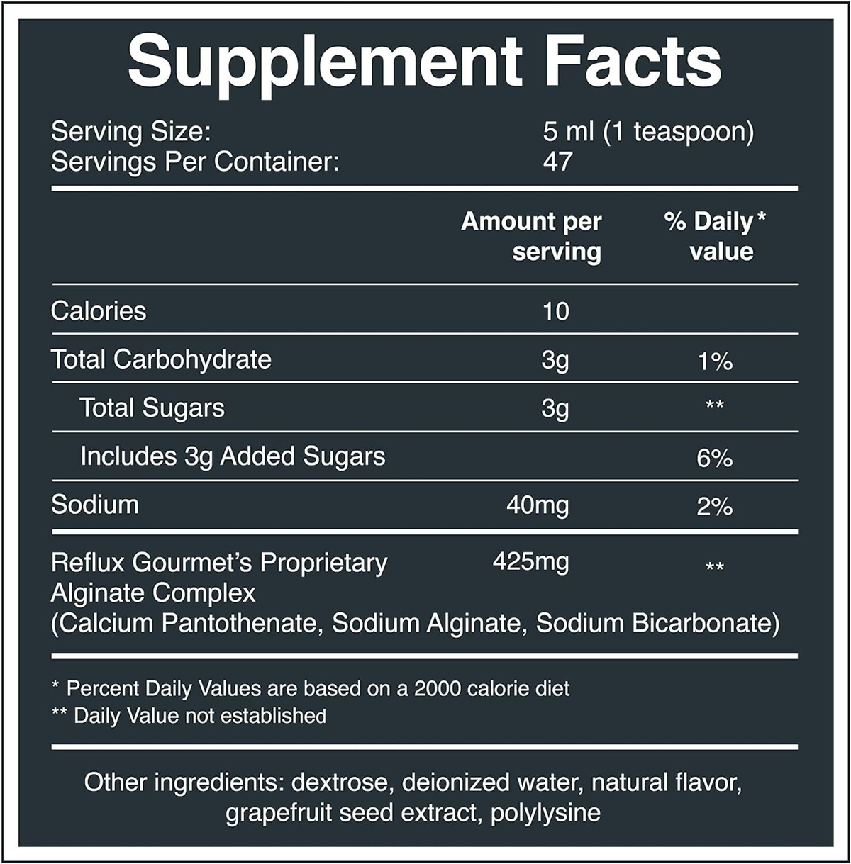 Reflux Gourmet Vanilla Caramel Heartburn Relief Supplement | All-Natural Alginate Formula | 8 fl oz (236 mL) | FREE SHIPPING 🌿