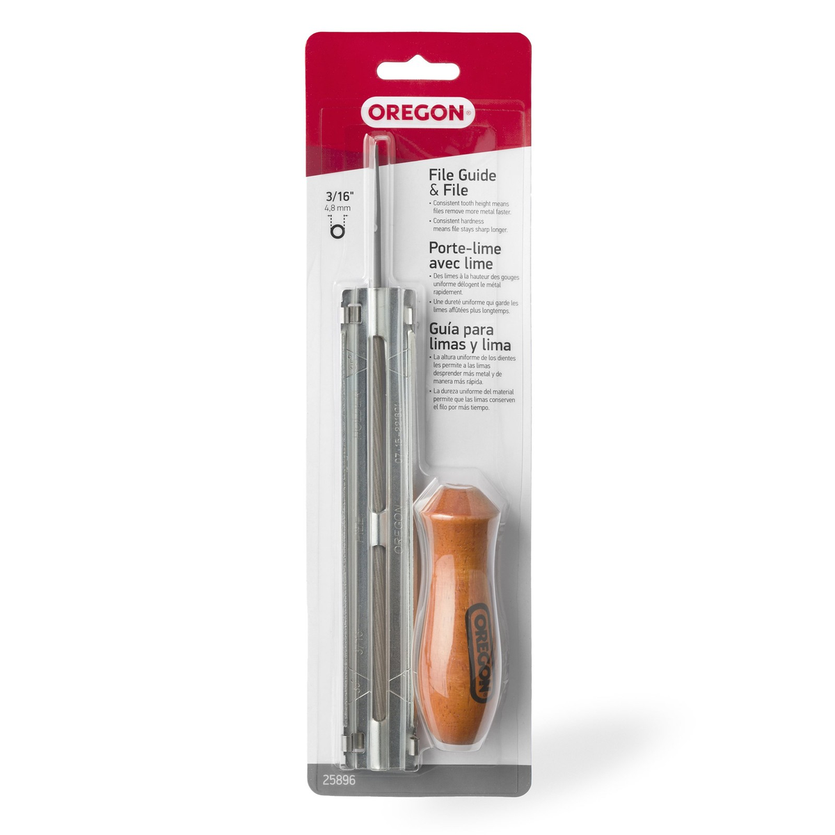 Oregon 25896 Chainsaw File Guide with 3/16" Round File | Wood Handle | Chain Sharpening Tool | FREE SHIPPING 🪚🔧