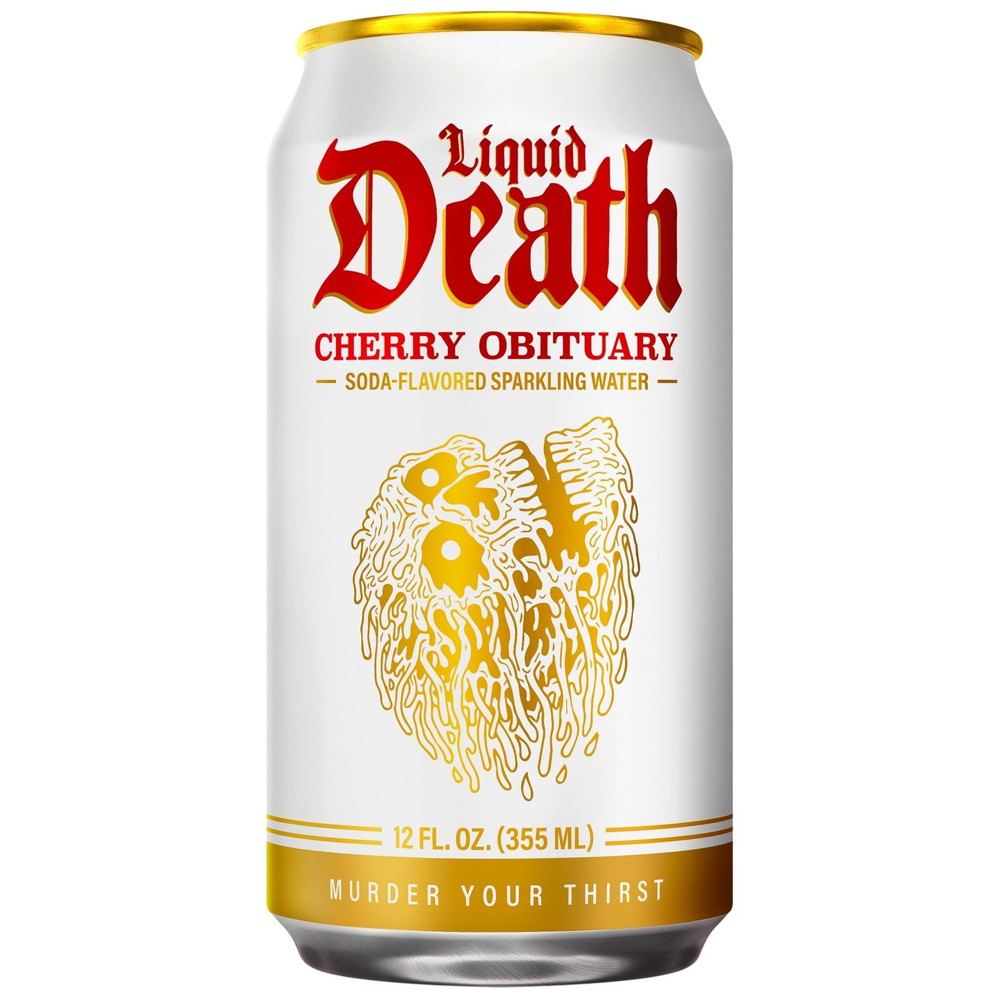 Liquid Death Soda-Flavored Sparkling Water - Cherry 12 Fl Oz (Pack of 12)