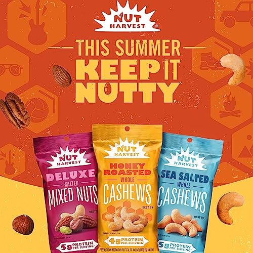 Nut Harvest Deluxe Mixed Nuts 2.25 oz Snack Packs – Pack of 16, Premium Mixed Nuts