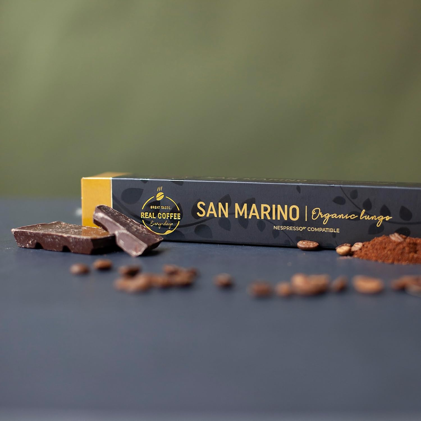 San Marino Organic Italian Lungo Pods for Nespresso - 100 Fairtrade Capsules