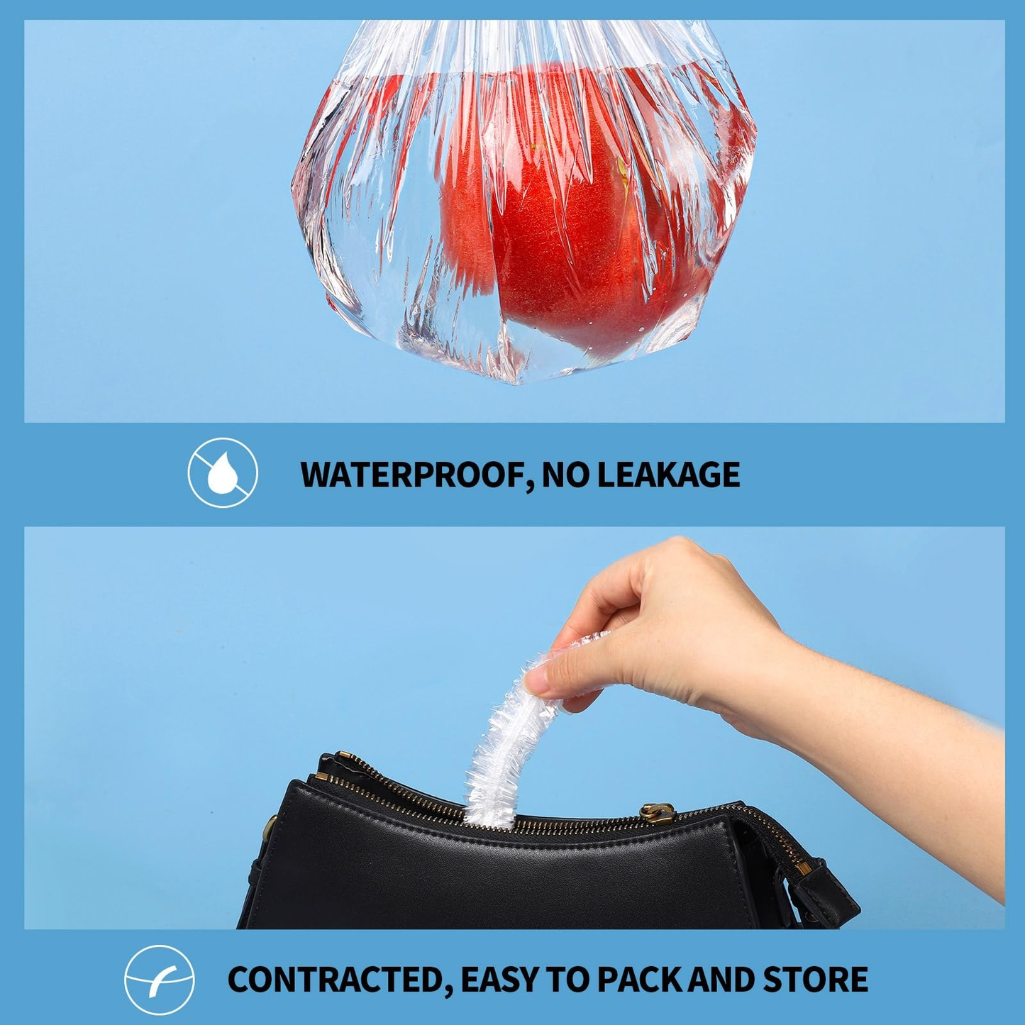 Extra Large Disposable Shower Caps 100 Pack Waterproof Plastic Hair Caps Free Shipping