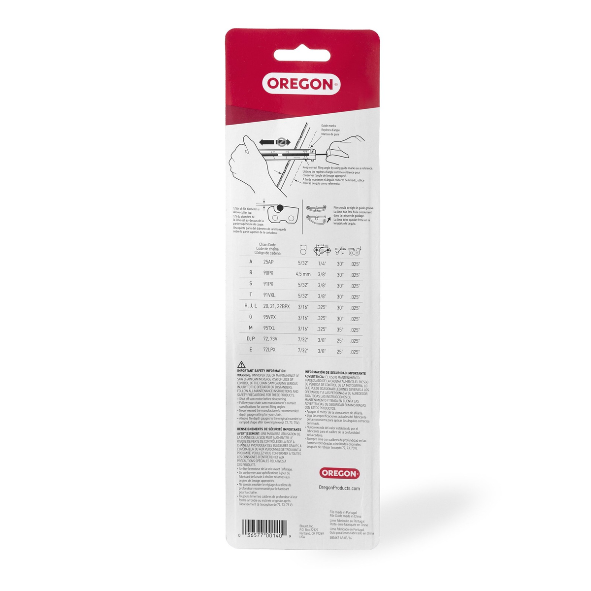 Oregon 25896 Chainsaw File Guide with 3/16" Round File | Wood Handle | Chain Sharpening Tool | FREE SHIPPING 🪚🔧