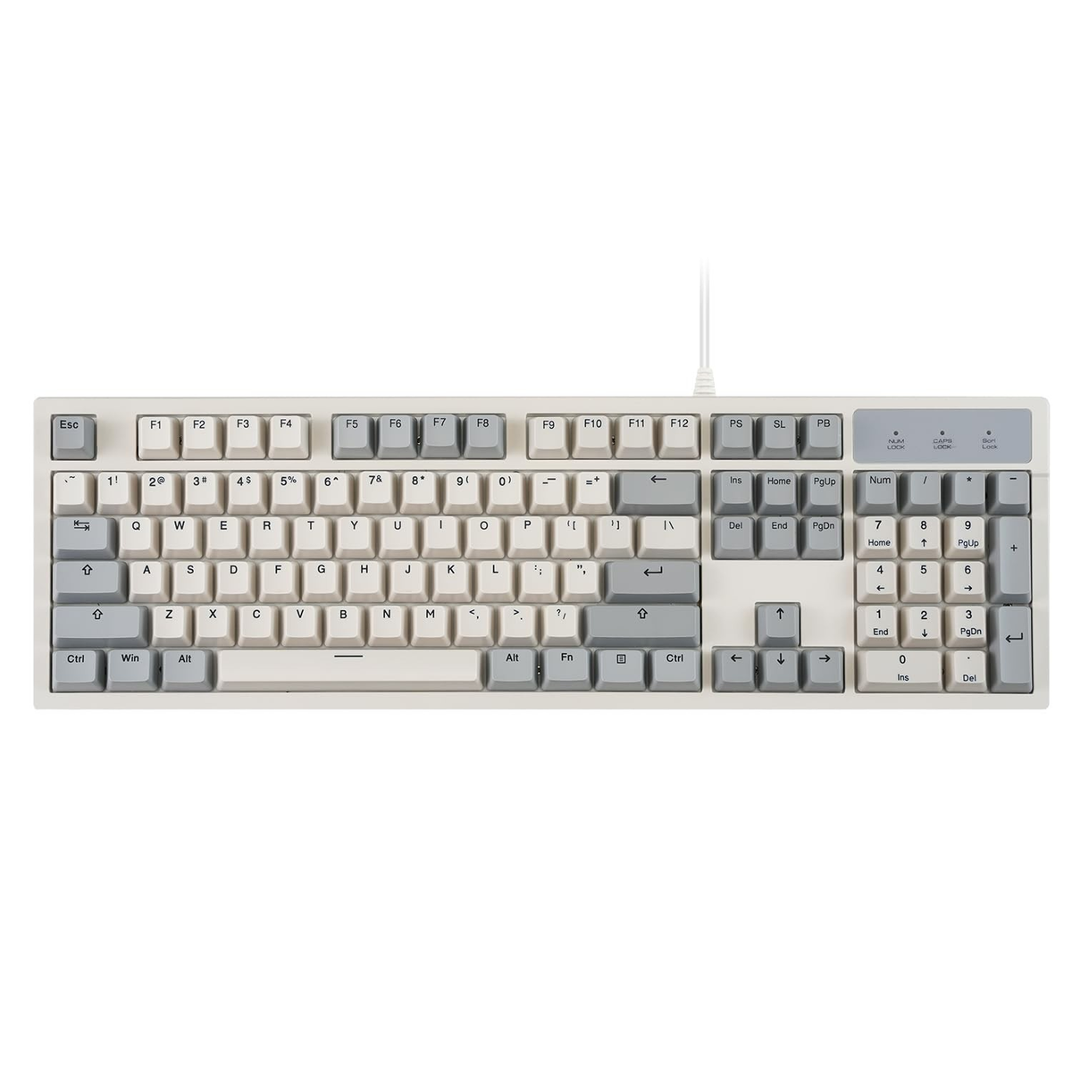 Retro Full-Size Mechanical USB Keyboard | Brown Tactile Switch | Wired 104-Key Keyboard | FREE SHIPPING ⌨️🖥️