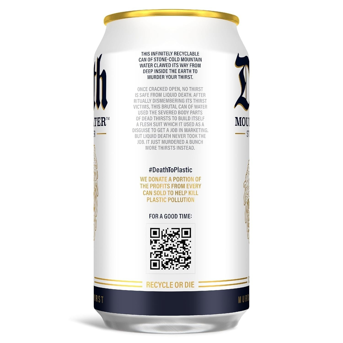 Liquid Death , Mountain Water, 12-Pack (12oz Cans), Real Mountain Source many flavors