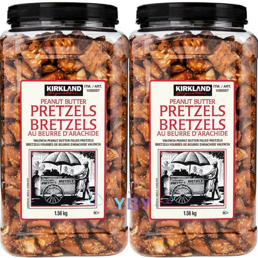 Kirkland Signature Valencia Peanut Butter Filled Pretzels 55 oz 2 Jars