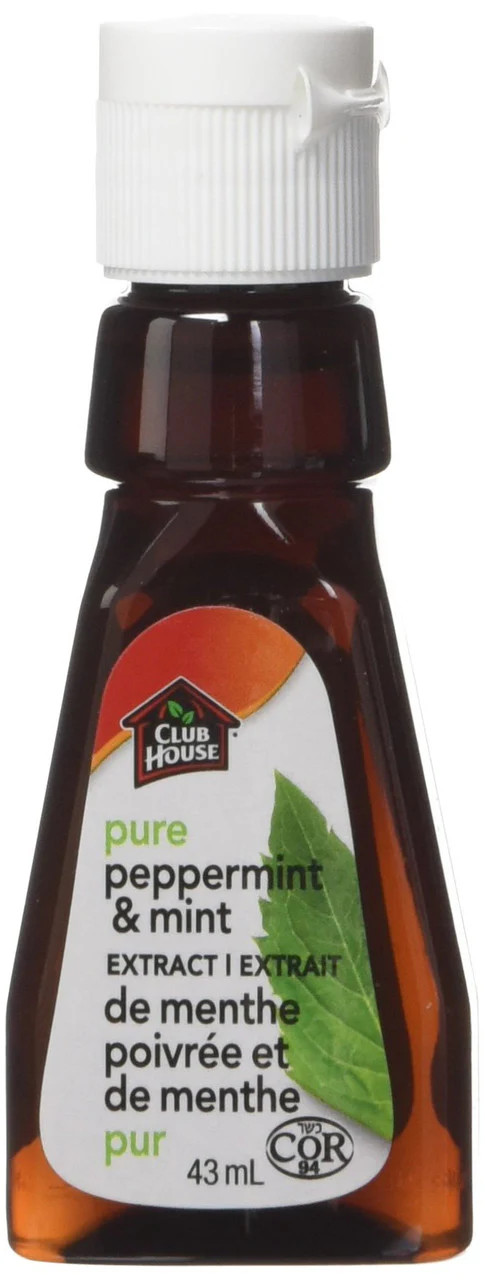 Club House, Quality Baking & Flavouring Extracts, Pure Peppermint & Mint, 43ml/