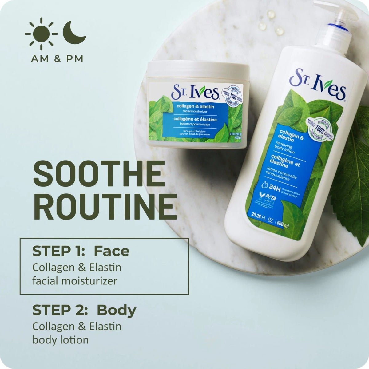 St. Ives Collagen & Elastin Hand & Body Lotion | 21 oz | 4-Pack | Dry Skin Moisturizer | Pump | FREE SHIPPING 🧴✨