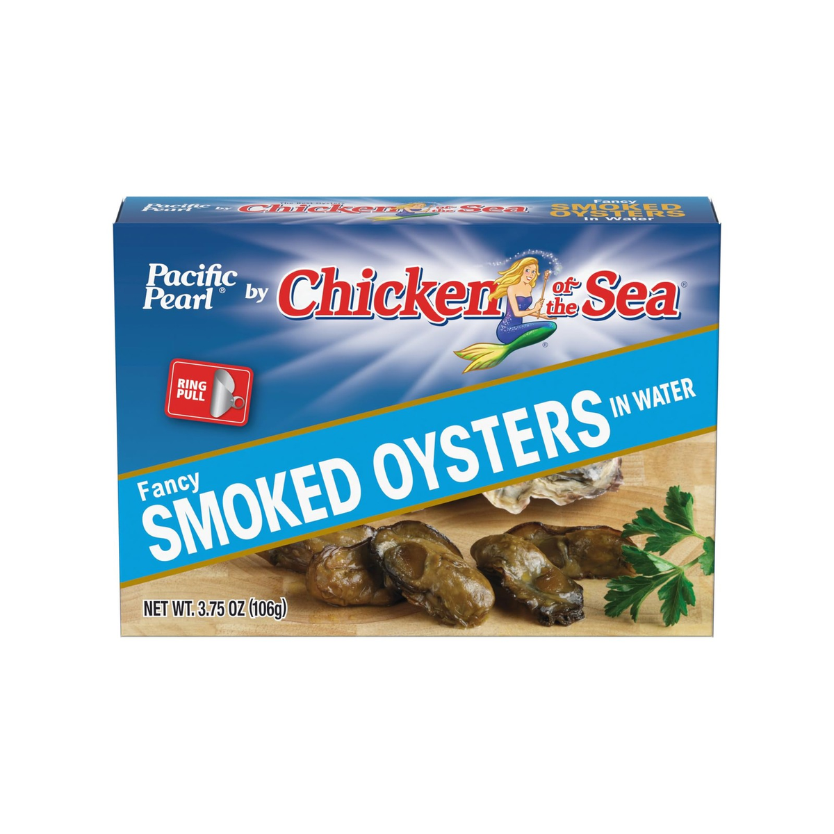 Fancy Smoked Oysters in Water, 3.75 oz | Pack of 12 Canned Seafood