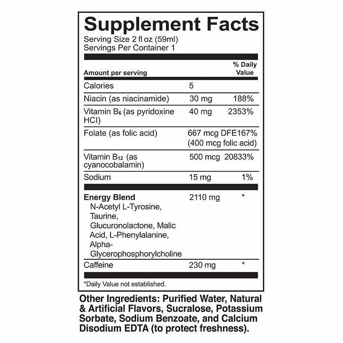 Kirkland Signature Extra Strength Energy Shot, 48 Bottles, 2 Oz Each Fresh!