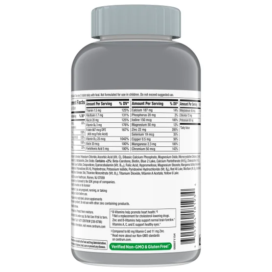Centrum Silver Adults 50+ Multivitamin, 325 Tablets Men&Women