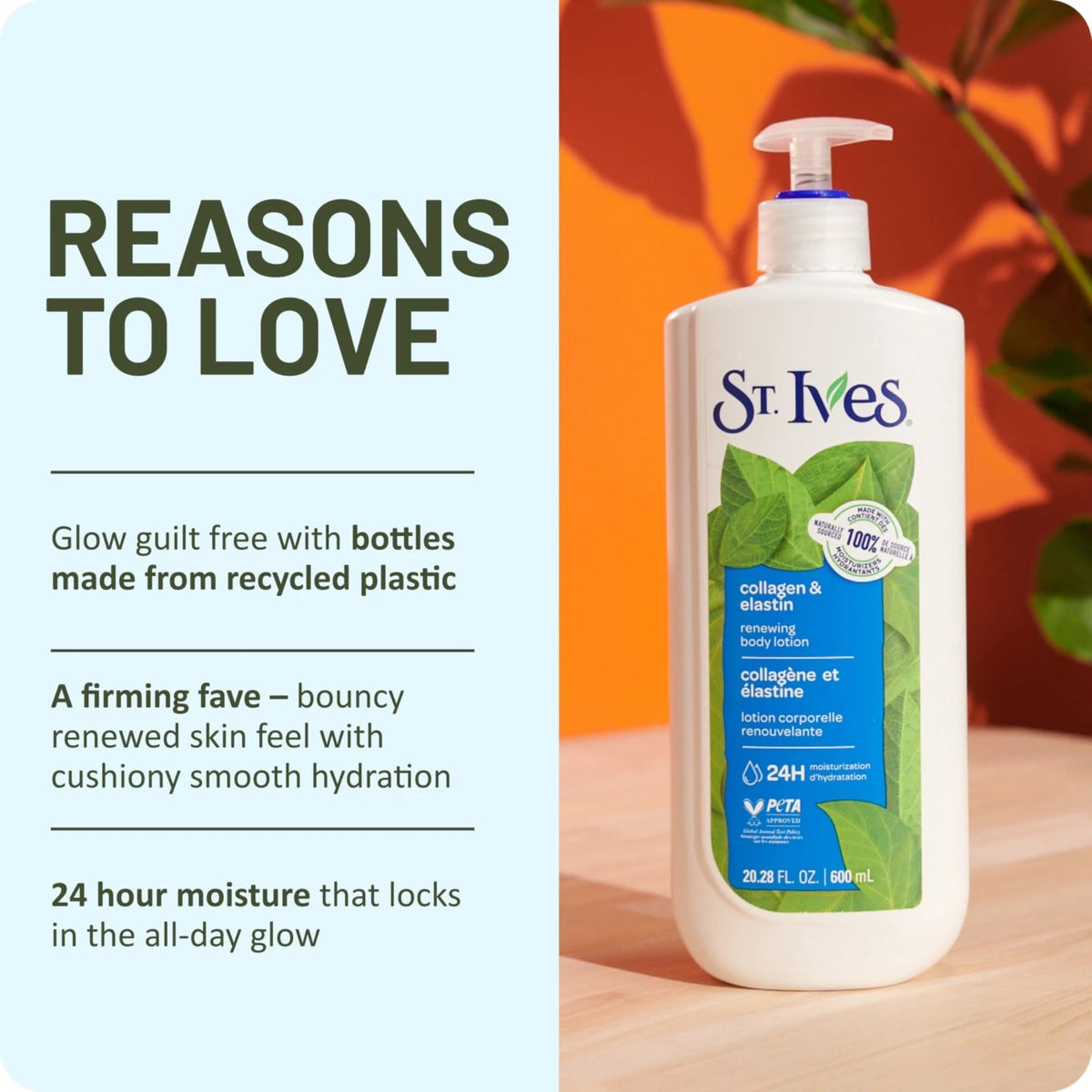 St. Ives Collagen & Elastin Hand & Body Lotion | 21 oz | 4-Pack | Dry Skin Moisturizer | Pump | FREE SHIPPING 🧴✨